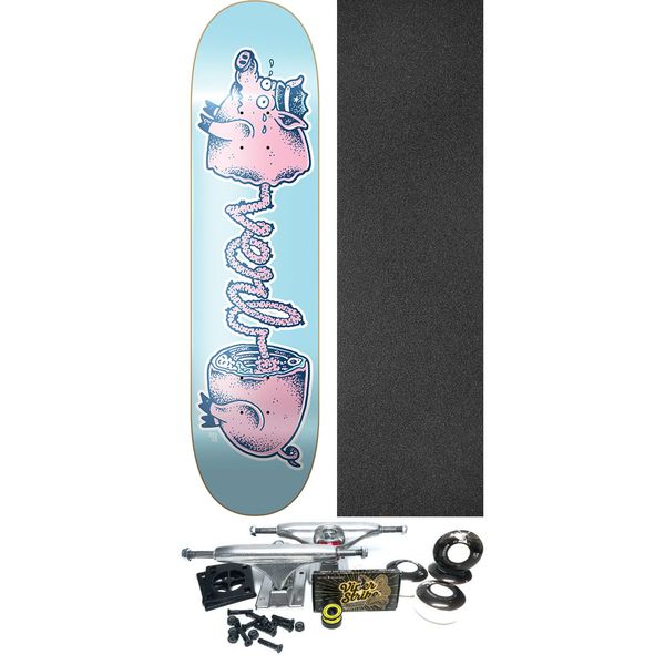 Verb Skateboards Artist Series Ninjabreadboy Piggy Skateboard Deck - 8.3" x 32" - Complete Skateboard Bundle